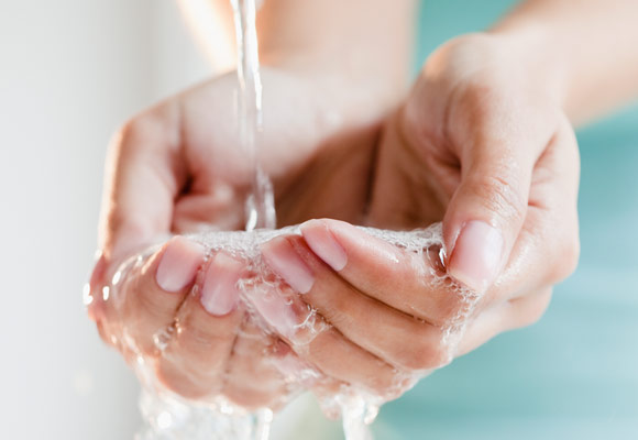 Мытье рук перед процедурой