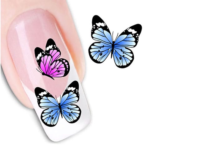 Как нарисовать бабочку на ногтях акрилом пошагово