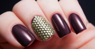 Бордовый маникюр с дизайном: популярные цветовые сочетания