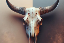 Череп быка с рогами: таинственная сила и символика