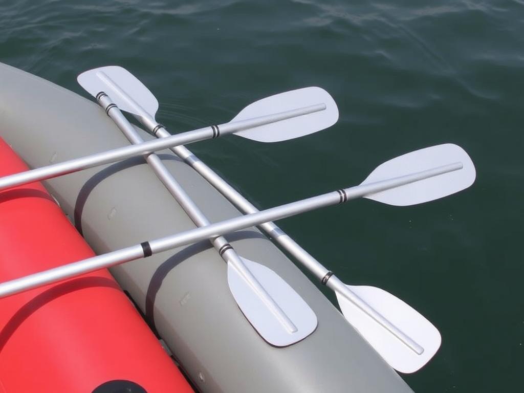 Aluminum oars for inflatable boats.фото