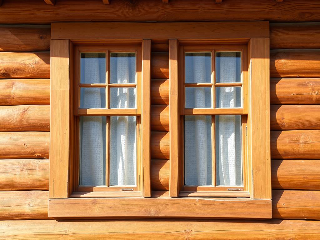 wooden windowsфото