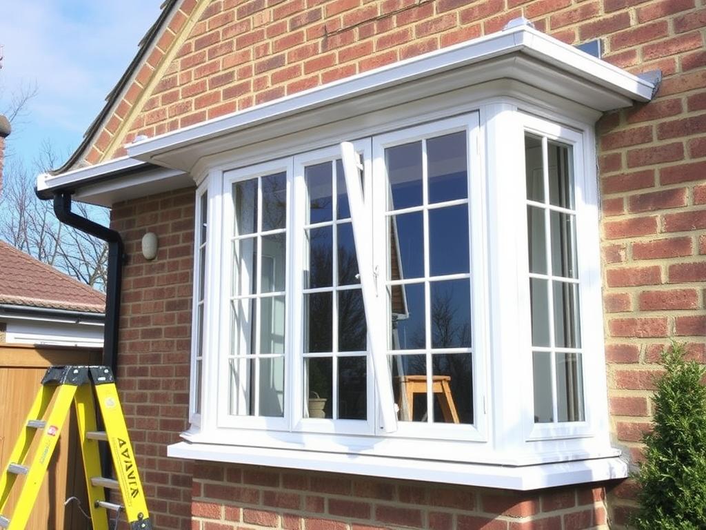 Installation of PVC windowsфото