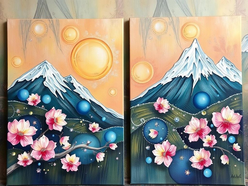 Картины с кристаллами Swarovski: как работать со светом и превращать холст в драгоценность