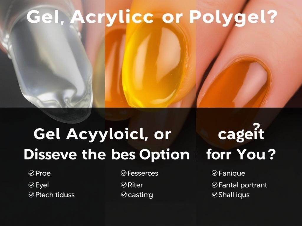     ¿Gel, Acrílico o Polygel? Descubre la Mejor Opción para Ti. Pros y contras: lista clara para cada técnica