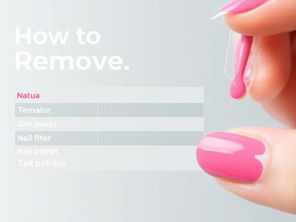     So entfernen Sie Nagellack schonend. Tabla comparativa de métodos