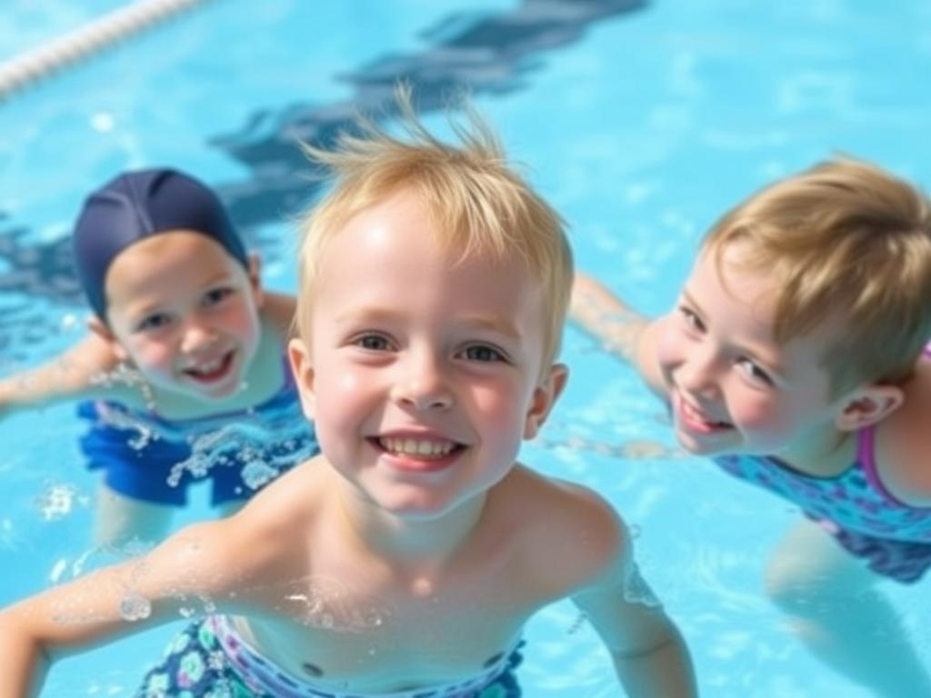 Children's swimming clubфото