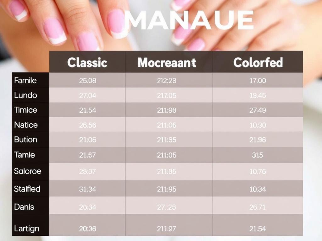     Manicura Francesa: Clásica, Moderna y con Color. Tabla: comparativa rápida de tiempos y mantenimiento