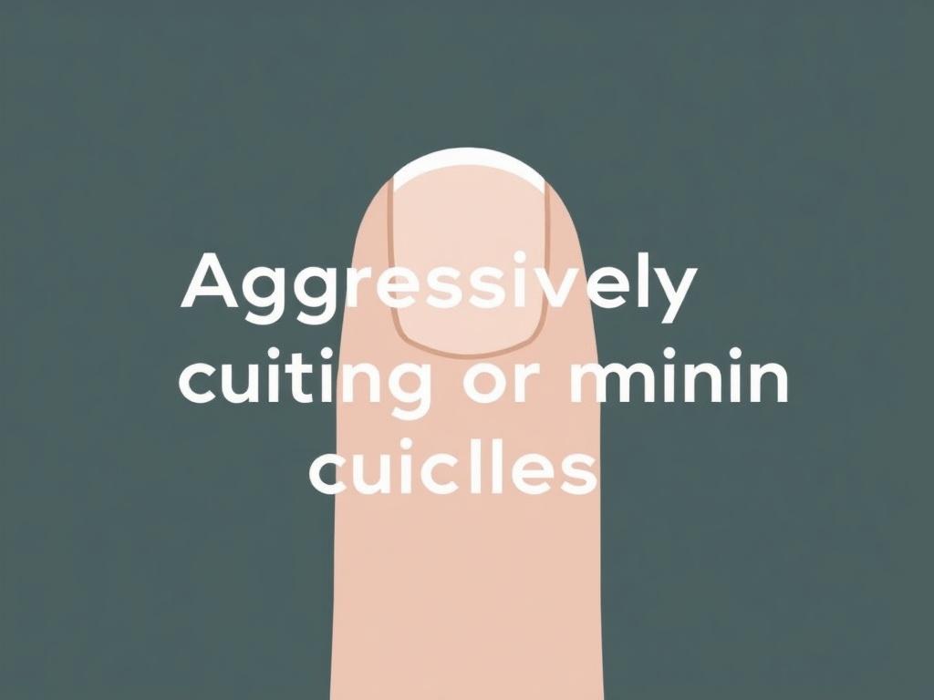     Die häufigsten Fehler bei der Nagelpflege. Error 2: Cortar o recortar las cutículas de forma agresiva