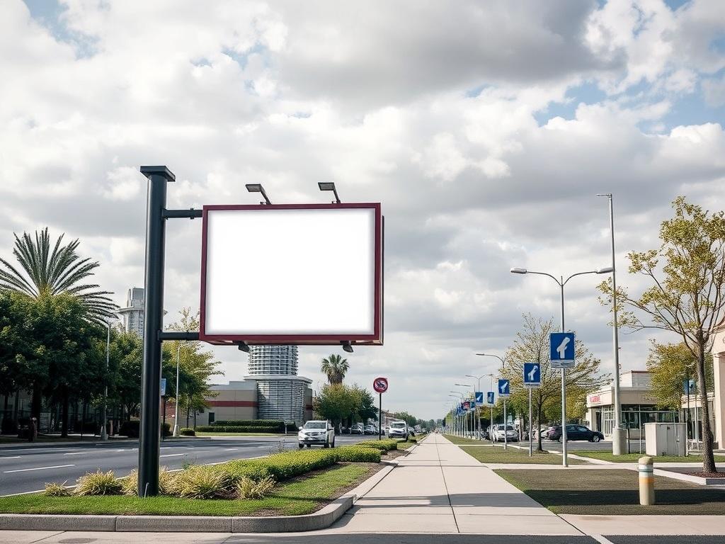 How to choose a location for installing an advertising signфото