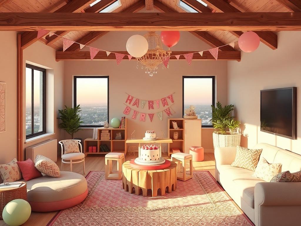 Лофт для дня рождения: как устроить праздник в пространстве с характером